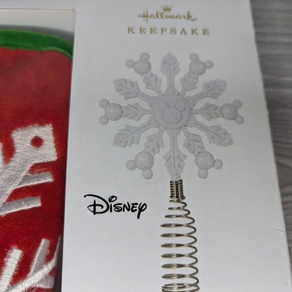 2021 Hallmark Keepsake Disney Miniature Mickey Tree Topper & Skirt Mickey Mouse - Picture 2 of 15